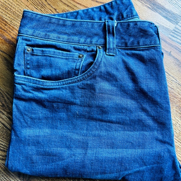Men’s Prana Axiom Jeans 35/32. Dark wash Organic cotton. Relaxed/ bootcut. - Picture 3 of 6